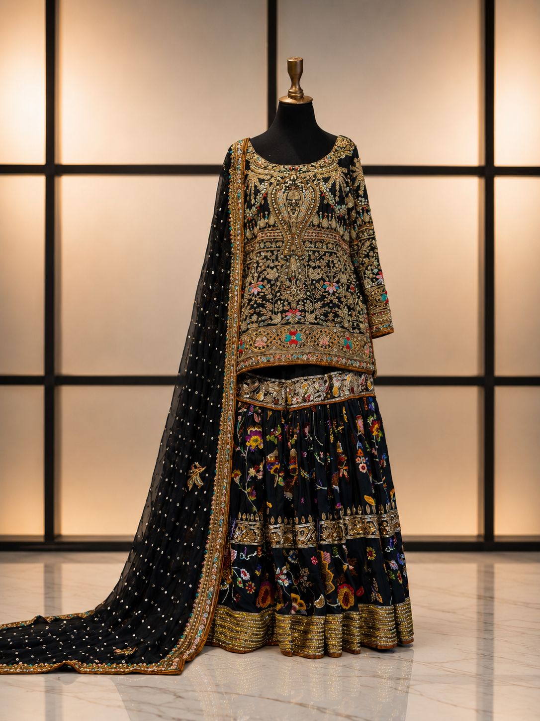 Noir Gulnaar Bridal Ensemble