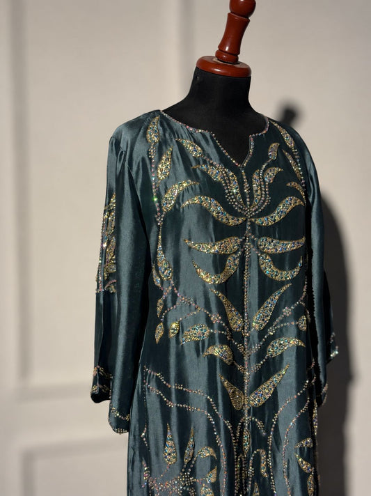Teal Shahi Kaftan