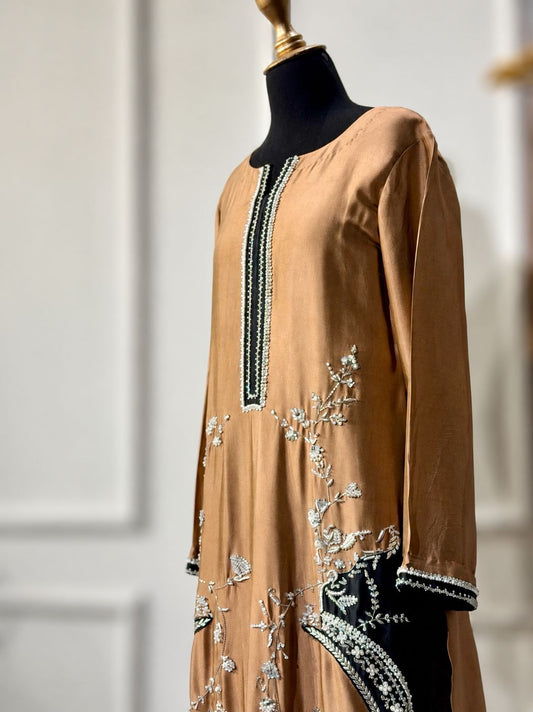 Khaki Nawabi Suit